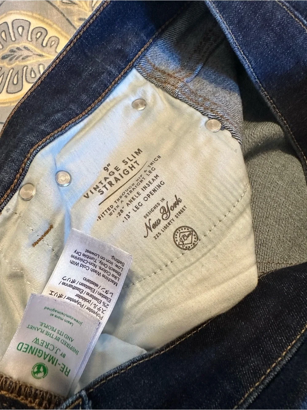 J. Crew Classic Straight Jean in Vintage Dark Wash 29